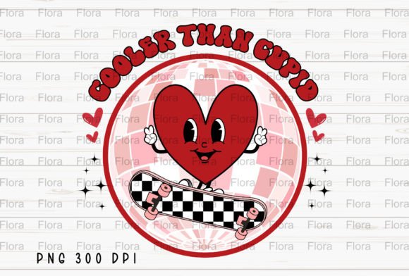 Download Cooler Than Cupid Retro Valentine PNG - Retro valentine png Collection