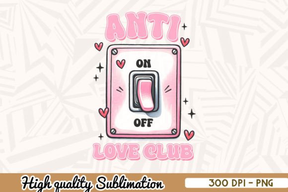 Download Anti Love Club Retro Valentine PNG - Retro valentine png Collection