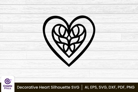 Download Heart Silhouette Love Printable SVG - Premium Bundle
