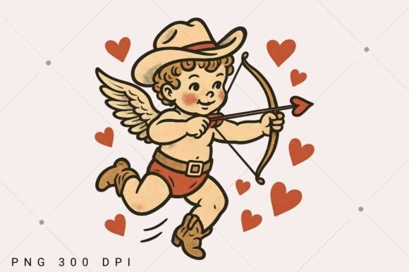Download Retro Cupid Bow PNG, Retro Valentine Png - Retro valentine png Collection